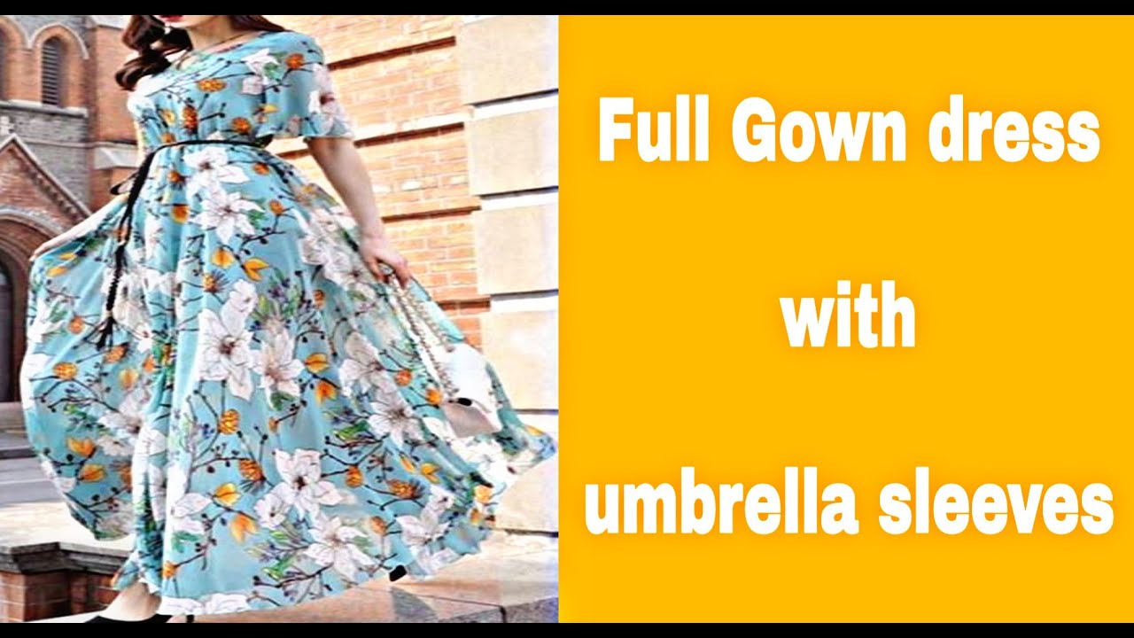Buy ARYAN FASHION Womens Georgette ALine Square Neck Long Sleeve Maxi Gown  111GownOrangeMedium at Amazonin
