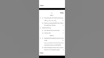 BCA 1st semester paper MDU Rohtak logical organization of computer-1 2022