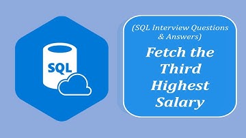 SQL Interview Question and Answers | Fetch Third Highest Salary