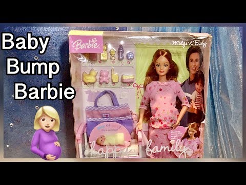fusion Uoverensstemmelse aktivt Let's Open! Happy Family Midge & Baby ~ Pregnant Barbie Doll Review -  YouTube