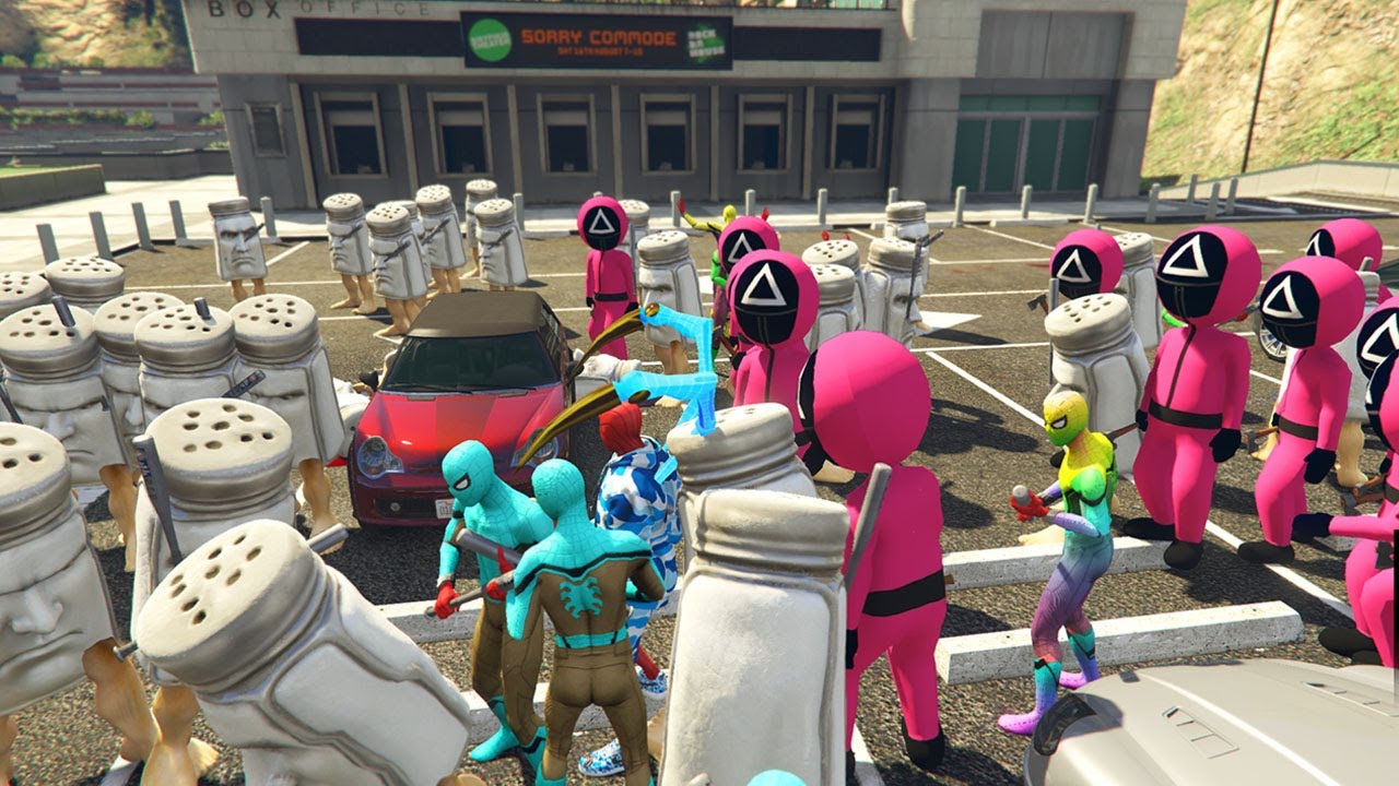 Super Hero Spider Man, Team Spiderman vs Team Brainrot Gramaram