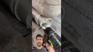 Plumber Cuts Pipe in Impossible Space With This Special Tool 🔥 #plumbing