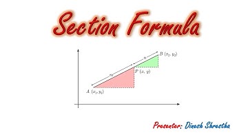 Section Formula of Internal and External Division