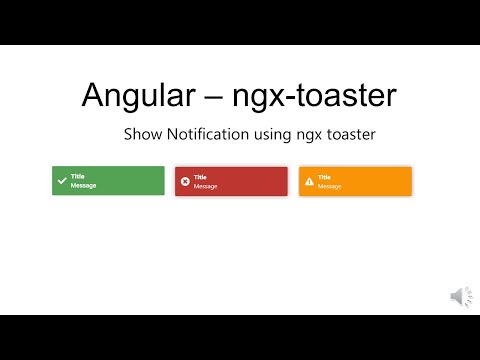 Angular - Notification Message | Ngx-Toaster