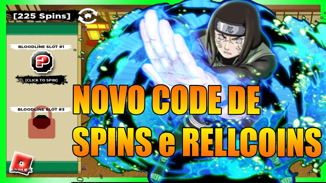 APROVEITE O NOVO CODE de SPINS e RELLCOINS em Shindo Life (Shinobi Life ...
