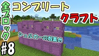 【マインクラフト】#8 全ブロックコンプリートクラフト　～シュルカーの殻集め～【鬼畜企画】