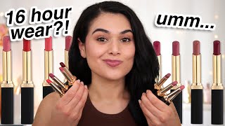 REALISTIC WEAR TEST! L'Oreal Colour Riche Matte Lipstick Swatches & Review