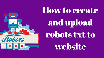 On Page SEO Course - How to create and upload robots txt to website || Rakesh Tech Solutions