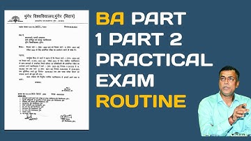 Munger University part 1 part 2 प्रैक्टिकल exam routine 2023 // Mu practical exam date today //