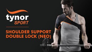 SHOULDER SUPPORT DOUBLE LOCK NEO (4 04) to support shoulder during upward throwing movements.