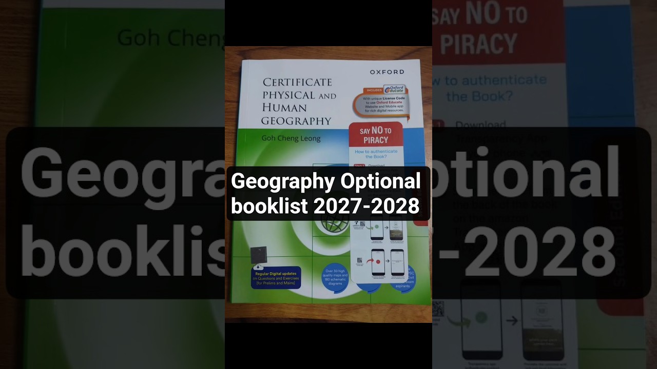 2027-28 Geography optional booklist limited & relevant!  