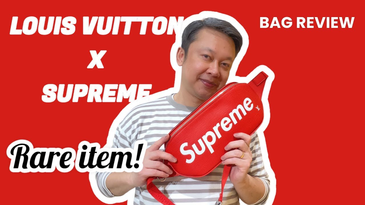 LOUIS VUITTON X SUPREME Epi Bumbag Red 298530