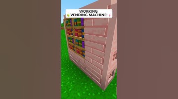 🍚🍪WORKING VENDING MACHINE in Minecraft! (NUNCA MUDA?) #shorts #minecraft