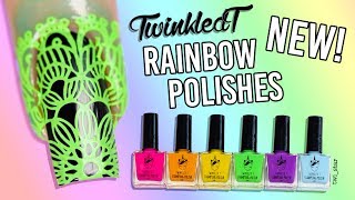 The BEST Opaque Neon Stamping Polishes? LIVE Swatch Review!