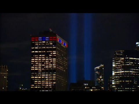 Video: Tribute in Light Annual Memorial till 9/11 i NYC