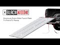 Black widow aluminum extra wide punch plate tri fold atv ramp