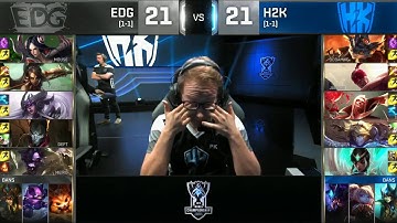 Highlights LOL - 2016 WORLDS GROUP STAGR - Day 4 -  EDG vs H2K