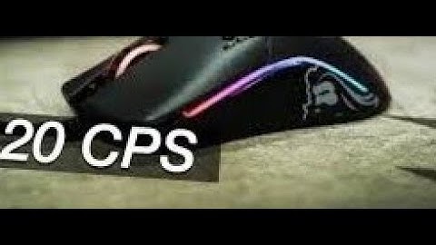 How to butterfly click 20+ CPS with The Glorious Model O or Model O-