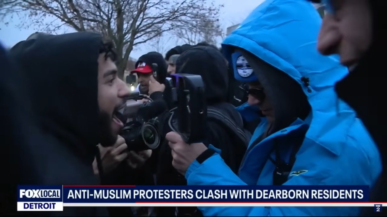 Extreme Religious Groups Scuffle in Dearborn Michigan and 
