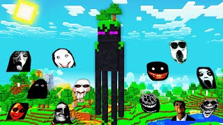 SURVIVAL ENDERMAN BASE JEFF THE KILLER and SCARY NEXTBOTS in Minecraft - Gameplay - Coffin Meme