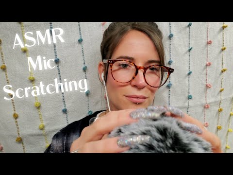 ASMR Mic Scratching -  Minimal Talking - Brain Melting