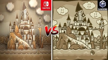 Paper Mario TTYD Switch vs GameCube - Graphics Comparison (Intro Cutscene)