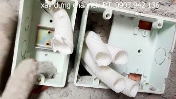 HƯỚNG DẪN CÁCH GẮN ĐẾ ÂM TƯỜNG CHUẨN , TRƯỚC KHI TÔ