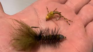 My Two Favorite Euro Nymph Flies - The Wooly Bugger And Golden Stone. Fly Tying With Trappertv!