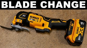 Dewalt Oscillating Multi-Tool Blade Change - DCS356