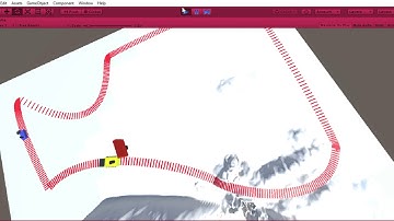 Bezier Curve and Spline Train Track - Basic PoC Simulation.
