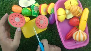 Satisfactory Cutting Sounds - ASMR Toy Vegetables and Fruits