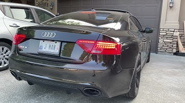 B8.5 RS5 resonator delete and X-pipe warm start (valves open)