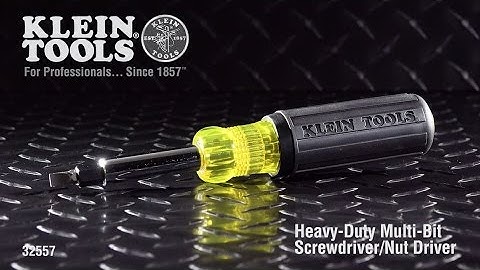 Heavy-Duty Multi-Bit Screwdriver/Nut Driver