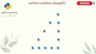 Pattern problem in python (part-5) | Star Pattern | Beginning