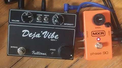 MXR Phase 90 mods vs Deja-Vibe : Uni-Vibe, Depth knob, Scipt, Vibrato and Unity Gain