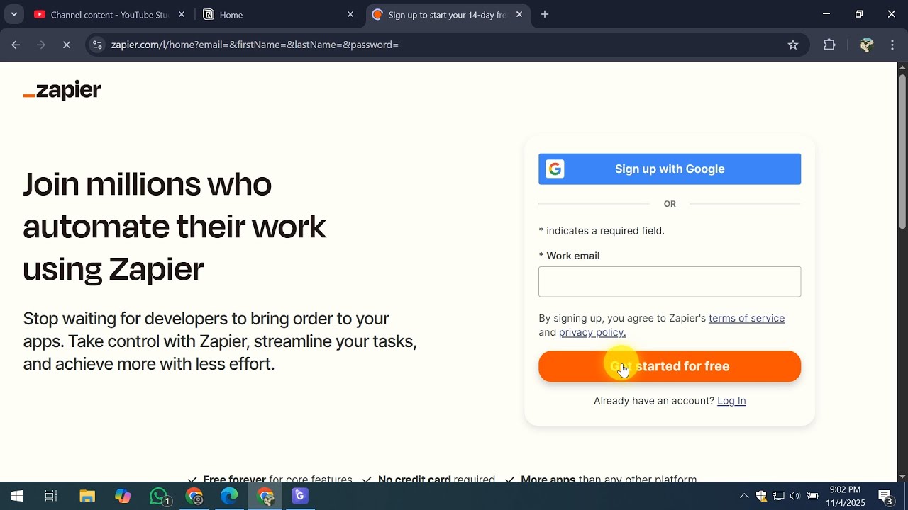 Notion to Zapier integration tutorial showing connection setup