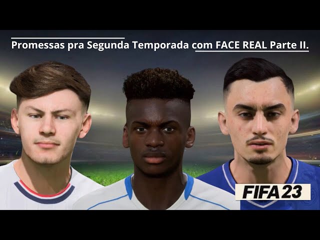 MELHORES PROMESSAS com FACE REAL do FIFA 23! 