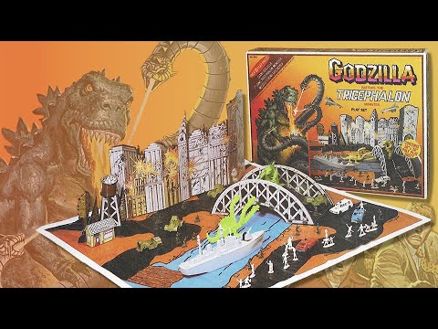 Godzilla Battles the Tricephalon Monster - MIB Play Time Ep 33