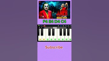 Lai Lai Lai Song  Joker Piano Tutorial Piano Notes Piano Online #pianotimepass #joker