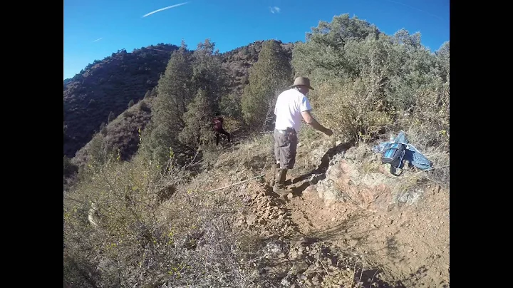 Trail building a switchback - Tough Old Men Of Action