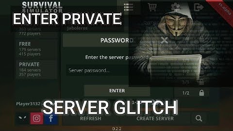 How to Enter PRIVATE SERVER in /Survival Simulator Online