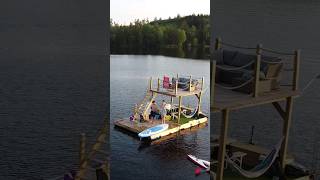 I Built An Electric Raft Powered By Batteries #shorts