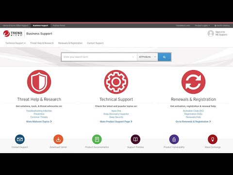 How To – Using the Trend Micro Business Support Portal