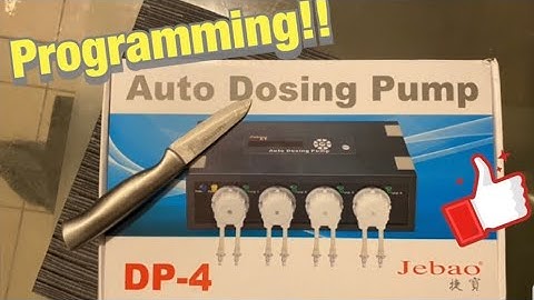 Jebao DP-4 dosing pump programming and Unbox!