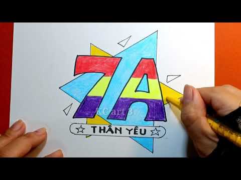 Thiết kế Logo Tên Lớp - 7a2, 7b2 - LOGO DẠNG CHỮ | Draw Letter ...