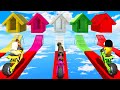 Shinchan and franklin tried the impossible multiple houses ramp parkour challenge gta 5