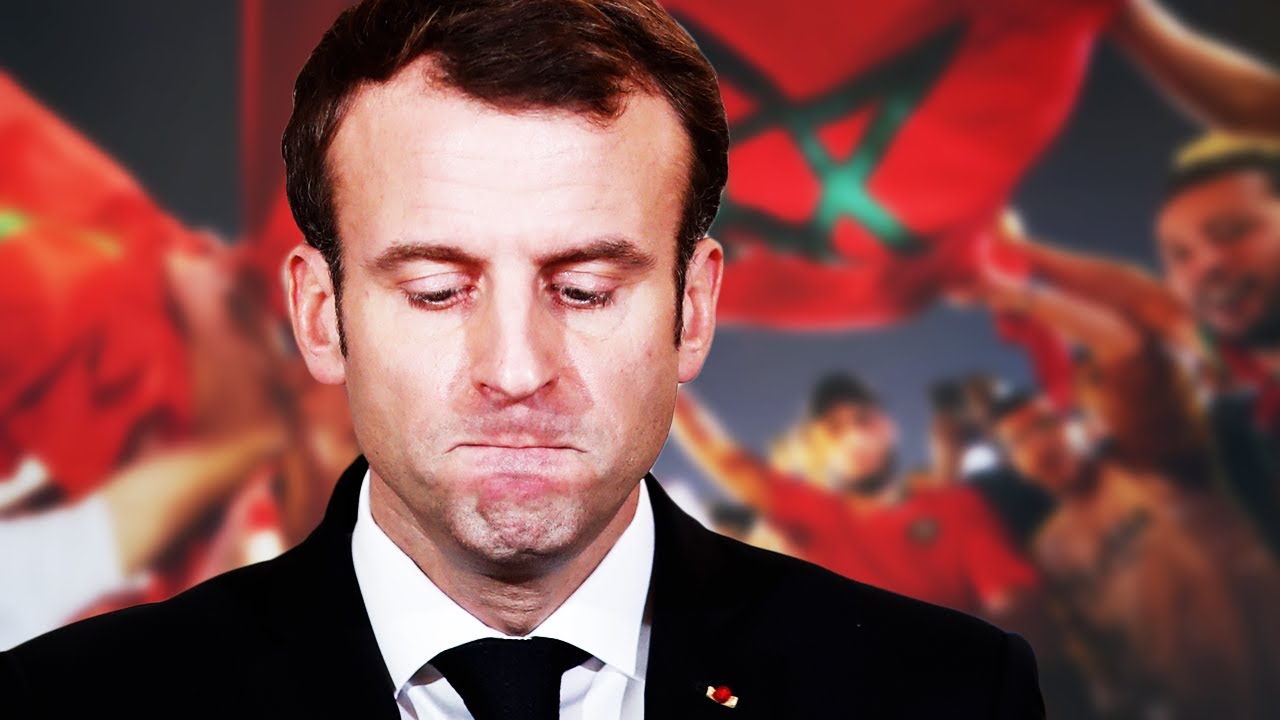 هذا ما فعله الجمهور العربي في الرئيس الفرنسي ماكرون في مباراة المغرب وفرنسا - كأس العالم 2022