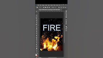 how to create fire text effect in photoshop