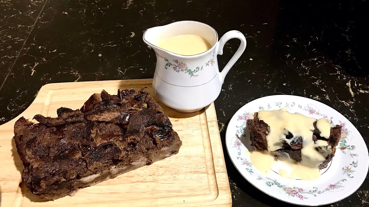 Resepi Puding Roti Coklat Dan Sos Kastard Mudah Dan Sedap Youtube