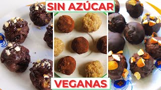 TRUFAS DE NAVIDAD (MESA DULCE TURRON BOMBON SIN AZUCAR VEGANO)